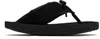 Abra Ssense Exclusive Black Platform Flip-flops In Black