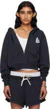 Abra Ssense Exclusive Navy Building Hoodie In Black