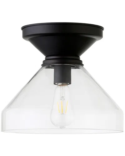 Abraham + Ivy Abbott Blackened Bronze Semi Flush Mount Ceiling Light