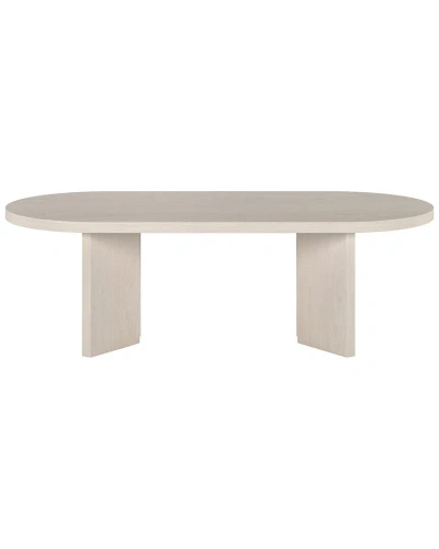 Abraham + Ivy Alma 48in Oval Coffee Table In Brown