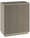 Abraham + Ivy Alston 28 Wide Rectangular Accent Cabinet In Gray