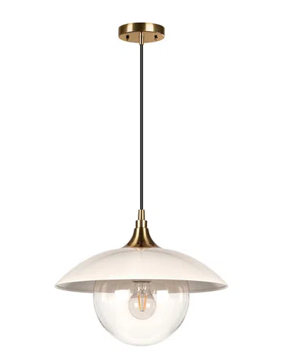 Abraham + Ivy Alvia Pendant In Brown