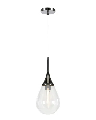 Abraham + Ivy Ambrose Nickel Pendant In Gray