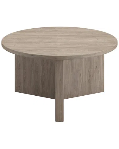 Abraham + Ivy Anders 32in Wide Round Coffee Table In Neutral