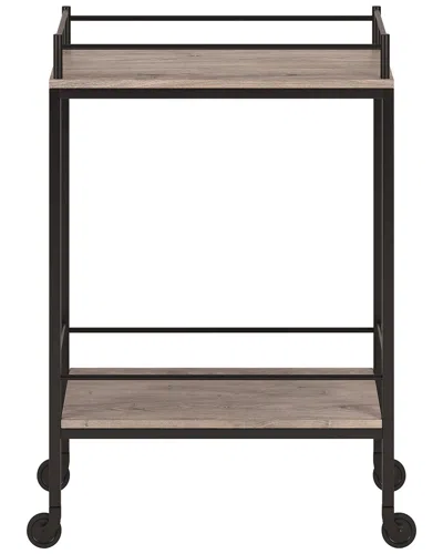 Abraham + Ivy Barnes 23.5in Rectangular Bar Cart In Brown