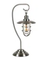 Abraham + Ivy Bay Brushed Nickel Nautical Lantern Lamp