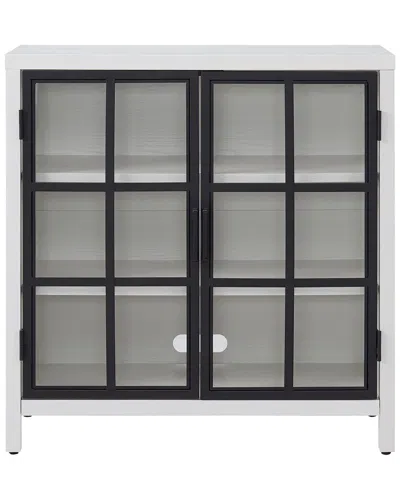 Abraham + Ivy Bennett 32in Rectangular Accent Cabinet In Burgundy