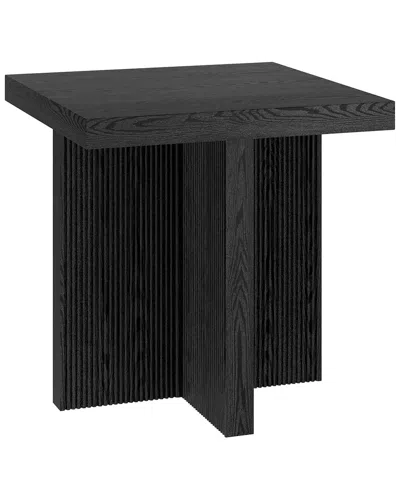 Abraham + Ivy Boden 22 Wide Square Side Table In Black