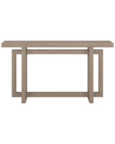 Abraham + Ivy Breslow 55 Wide Rectangular Console Table In Anti In Gray