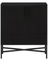 Abraham + Ivy Brighton 28 Wide Rectangular Accent Cabinet In Black
