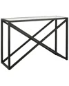 Abraham + Ivy Calix 42in Rectangular Console Table In Black