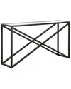 Abraham + Ivy Calix 55in Blackened Bronze Finish Console Table In Black
