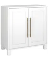 Abraham + Ivy Chabot 28 Wide Rectangular Accent Cabinet In White