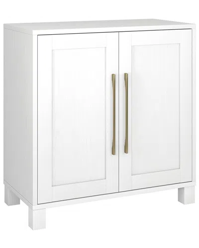 Abraham + Ivy Chabot 28in Wide Rectangular Accent Cabinet In White