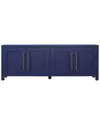Abraham + Ivy Chabot Rectangular Stand For Tvs Up To 75in In Blue
