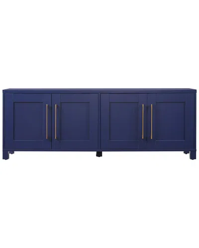 Abraham + Ivy Chabot Rectangular Stand For Tvs Up To 75in In Blue