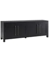 Abraham + Ivy Chabot Rectangular Tv Stand For Tvs Up To 80in In Black