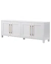Abraham + Ivy Chabot White Tv Stand In White
