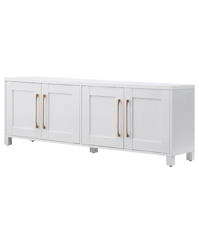 Abraham + Ivy Chabot White Tv Stand