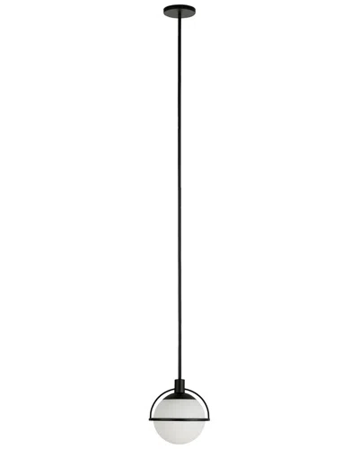 Abraham + Ivy Cieonna & White Milk Glass Pendant In Black