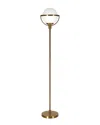 Abraham + Ivy Cieonna Brass Globe & Stem Floor Lamp