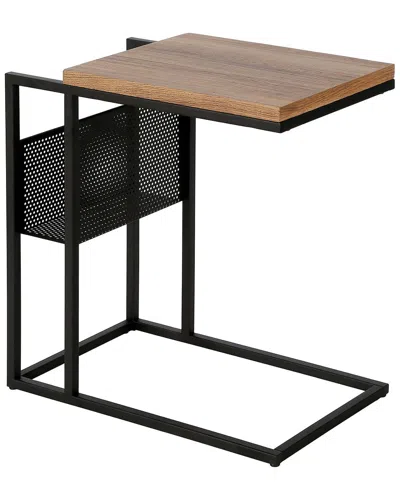 Abraham + Ivy Clyde 20in Rectangular Side Table In Black