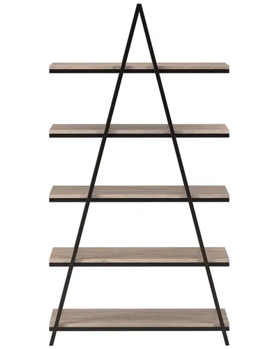 Abraham + Ivy Conry 68in A-frame Bookcase In Black