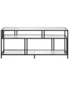 Abraham + Ivy Cortland Tv Stand With Glass Shelves In Black