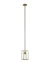 Abraham + Ivy Cuadro Square Framed Pendant In Brass In Brass