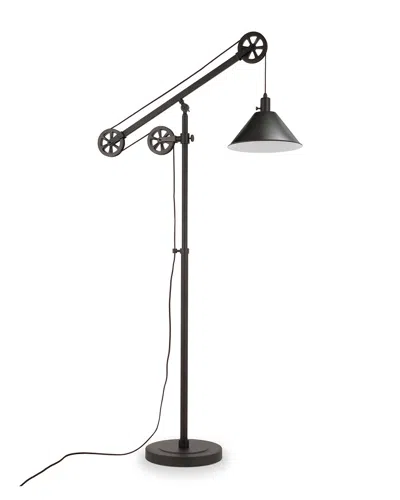 Abraham + Ivy Descartes 70in Floor Lamp In Black