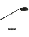 Abraham + Ivy Dexter Blackened Bronze Table Lamp With Boom Arm In Black