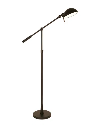 Abraham + Ivy Dexter Tilting Brushed Bronze Floor Lamp In Brown