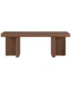 Abraham + Ivy Dimitra 44 Wide Rectangular Coffee Table In Satin