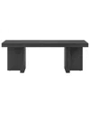 Abraham + Ivy Dimitra 44in Rectangular Coffee Table In Black