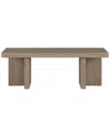 Abraham + Ivy Dimitra 44in Rectangular Coffee Table In Neutral