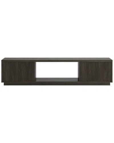 Abraham + Ivy Dorian Rectangular Fluted Tv Stand For Tvs Up To 78 In Brown