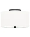 Abraham + Ivy Ellis Black Flush Mount In Black