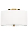 Abraham + Ivy Ellis Gold Flush Mount In Gold