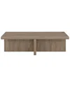 Abraham + Ivy Elna 54 Wide Rectangular Coffee Table In Antiqued