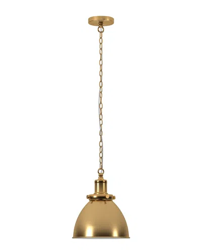 Abraham + Ivy Elodie 12in Wide Pendant With Metal Shade In Gold