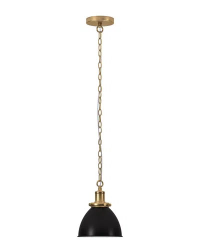 Abraham + Ivy Elodie 8in Wide Pendant With Metal Shade In Black