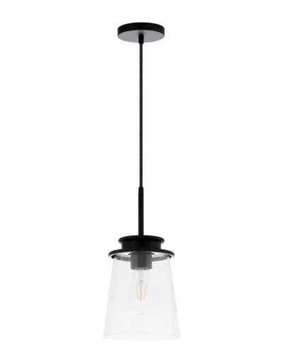 ABRAHAM + IVY ABRAHAM + IVY ELWOOD BLACKENED BRONZE AND CLEAR GLASS PENDANT