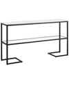 Abraham + Ivy Errol 55in Rectangular Console Table In Black