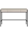 Abraham + Ivy Evans 48in Rectangular Writing Desk In Brown