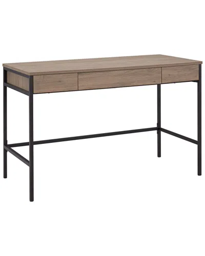 Abraham + Ivy Evans Rectangular Writing Desk In Brown