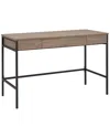 Abraham + Ivy Evans Rectangular Writing Desk In Gray