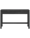 Abraham + Ivy Fern 48 Wide Rectangular Desk In Black Grain