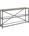 Abraham + Ivy Fionn 55in Rectangular Console Table In Black