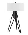 Abraham + Ivy Floyd Blackened Bronze Table Lamp In Black