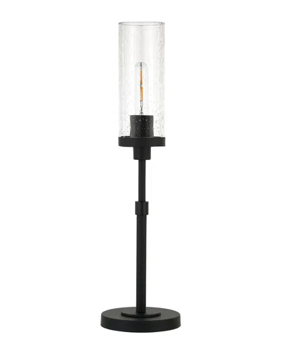 Abraham + Ivy Frieda Table Lamp With Seeded Glass Shade In Bronze